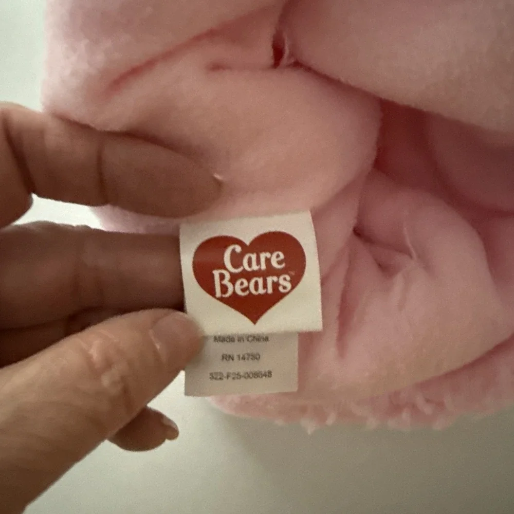 Care Bears Toddler Girls Pink Fuzzy Hat and Mittens Set Beanie CWA25 NEW